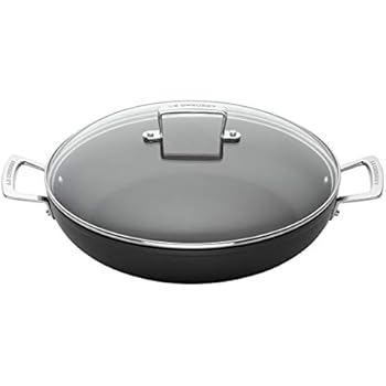 Le Creuset Aluminium-Antihaft-Fleischtopf mit Glasdeckel