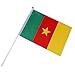 Produktbild 10Pcs Hand Winken Senegal Nationalflagge mit 30cm langen Pol 21cm x 14cm