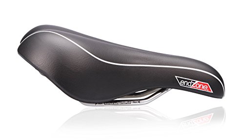 Federsattelstütze 31,6 mm Suntour + Komfort Trekking Sattel Gelsattel endzone - 6