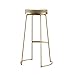 Produktbild JBD Barstühle Metall Barhocker Retro, Gold Küchenhocker Vintage tresenhocker für Bar Study Restaurant, DREI Höhen optional