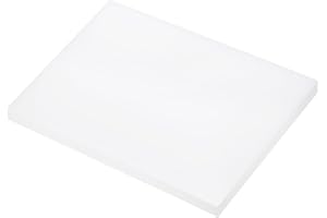 Rebower 152x203x10mm UHMW Polyethylene Sheets Ultra High Molecular Weight White Plastic Sheet [for Home, Industrial]