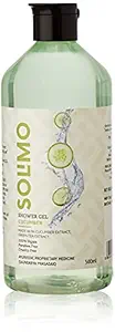 Amazon Brand ? Solimo Cucumber Shower Gel, 100% Paraben Free, 100% Vegan, 500 ml