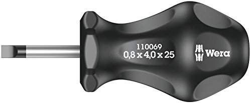 Wera 336 Stubbies/Vergaserschraubendreher 0.8x4.0x25, 1 Stück, 05110069001