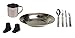 Produktbild Camping Geschirrset Besteck + Teller + Tasse + Gewürzstreuer