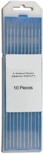 10 Stück WIG Wolfram-Elektroden WC20 - 3,2 x 175 mm Thoriumfrei
