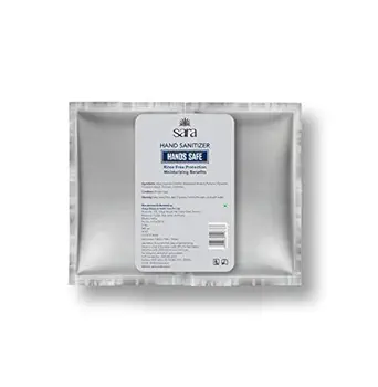 SARA SOUL OF BEAUTY Instant Hand Sanitizer Refill Sachet 70% Isopropyl Alcohol Hands Safe Sanitizing Gel Rub Germ Protection Palm Cleanser (10 x100 ml)