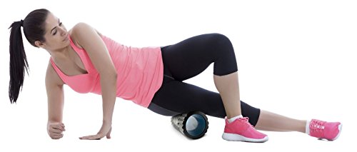Faszienrolle Massagerolle mit Spezial Oberfläche für Intensive Faszienmassage inkl. Anleitung Rückenrolle Fitnessrolle - 4