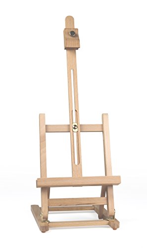 TISCHSTAFFELEI T-40 aus Buche FSC® für Keilrahmen bis 40 cm, Sitzstaffelei, Malhöhe und Neigungswinkel verstellbar - 2