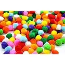 E Shopping Multi Colored Pom Pom Balls for Arts,Craft and Handicrafts(200 Pieces, 2 cm)