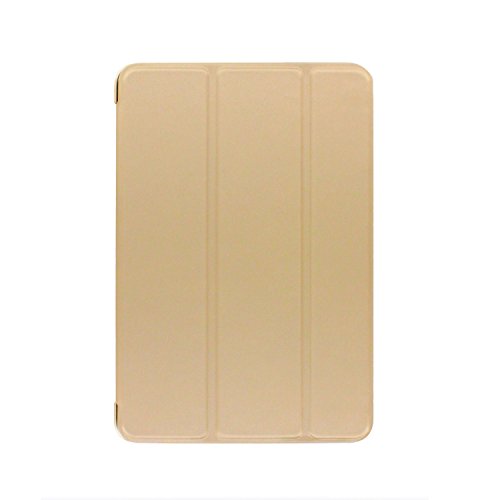 Khomo iPad Mini 1, 2, 3 Hülle Case Golden Gehäuse mit doppelten Schutz ultra dünn und leicht, Smart Cover – Dual Gold - 5