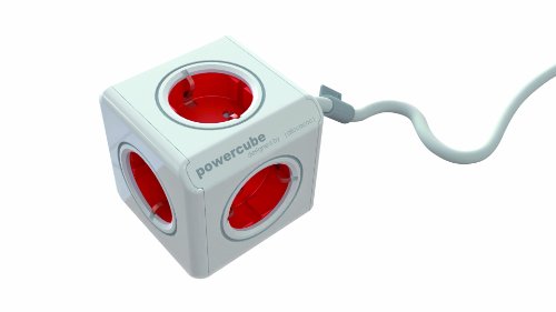 Preisvergleich Produktbild Segula 50450 Tischsteckdose Powercube Extended 1.5 m, rot