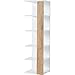Produktbild Certeo GW-Novolino Regal | HxBxT 107 x 30 x 32 cm | Weiß/Navarra-Eiche -
