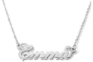 Flowers Collana Vari Nomi in Acciaio lucidissimo. Girocollo Collana con Nome Donna per Essere Sempre al Top. Scegli Il Tuo per Un Ottima Idea Regalo