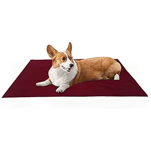 Mellifluous Waterproof Washable Reusable Pet Mat, Dry Sheet, Pee Pad, Training, Whelping Pad for Dogs & Cats (Small- Set of 1)