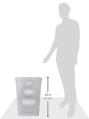 Curver Wäschesammler „Infinity“ in skandinavischen Optik – stabiler Kunststoff Wäschesammler, 59 Liter - 3