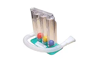 PAI Respiratory Exerciser, 3 Ball Breathing lung Exerciser for Washable and Hygenic (Spiro Meter, Multicolor)