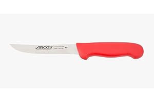 Arcos Coltello Disossatore con Lama in Acciaio Inossidabile Nitrum 160 mm – Coltello da Macellaio Professionale per Tagliare Ossa e Carne, Manico Ergonomico in Polipropilene – Rosso, Serie 2900