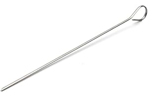 DE BUYER Set mit 10 Stück L Spießen. 25 cm, Edelstahl, L 25cm (Lot de, Silber