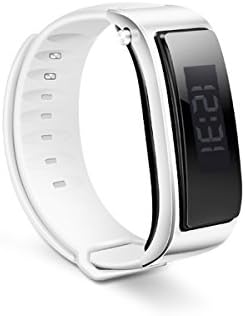 MODIWEN Bluetooth Sport Wristband Smart Bracelet Pedometer Counting Drop-proof Earphone Watch (White)