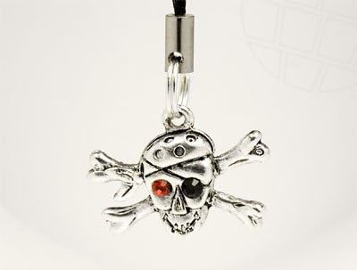Mobile Pendant 'Skull' with original Swarovski Elements Chatons