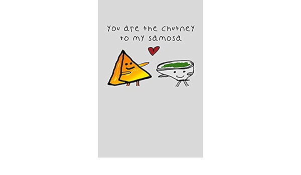 buy you are the chutney to my samosa funny chutney to my samosa indian couple notebook triangular pastry cute pakistani food love journal gift wife intercultural memo book crosscultural notes book buy you are the chutney to my samosa