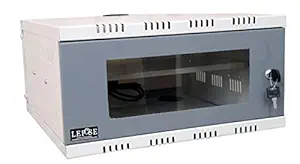 Lepose Metal CCTV/DVR/NCR Rack with 3 Power Socket and for Fitting Accessories 3U (400mm  400mm  200mm 3U Without Fan)