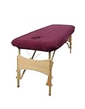 Housse de table de massage de classique aztex avec trou pour le visage, aubergine