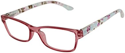 Delaying Lady reading glasses With pattern Full frame Strength: +1.00 to +4.00