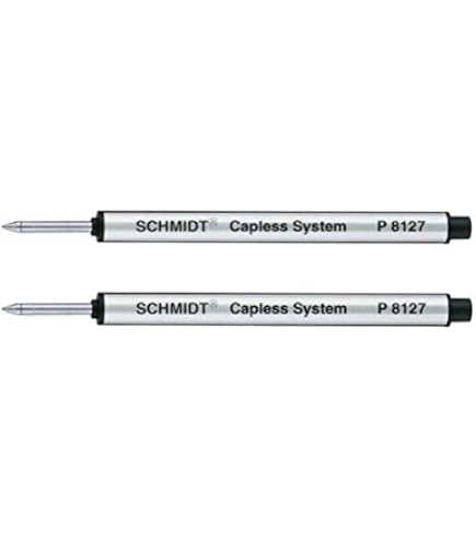 Schmidt P8127 Ricariche Penna A Sfera – Inchiostro Nero, Punta Media, Confezione 6 Pezzi - 2