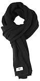  Direct Cashmere Schal aus 100% Kaschmir - Unisex für Damen und Herren ... (Schwarz)