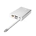 Produktbild samLIKE Hub Typ C USB 3.0 Datenhub USB 3.0+LAN Adapter+HDMI/VGA Port+Typ C Ladeanschluss Verteiler Super Speed Dockingstation aus Aluminium für MacBook Chromebook und mehr Typ C Gerät (Silber)