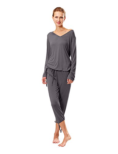 Preisvergleich Produktbild Raikou Damen Jersey Freizeitanzug / Schlafanzug 40 / 42Grau