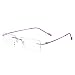 Royal Son Rimless Rectangular Women Spectacle Frame (RS0650ER|50|Transparent) RS.399.00