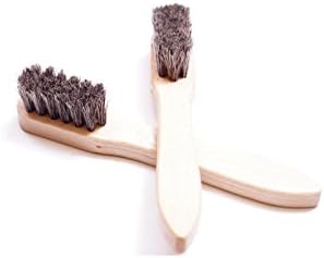 Welt brush 2 x horsehair silver/grey