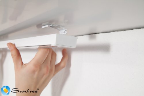 Alu Schiene 2-Lauf weiß / Flächenvorhang Schiene Alu / Schienensystem Gardinen / Flächenvorhang Schienensystem / Schiebegardinen Schiene / Schiebevorhang Schiene hier: von 10cm bis 500cm Preis für 10cm - 6