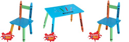 Childrens solid Wooden chairs and table set - Crayon Kids Furniture Bedroom Play Roos m