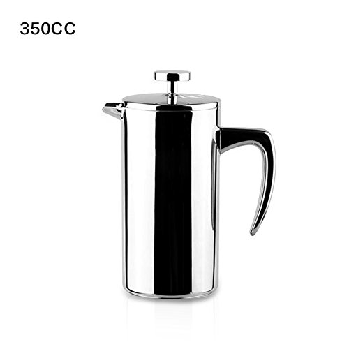 examen acier inoxydable Style européen Presse française pot Argenté café pot-A