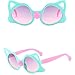Produktbild PorLous Cartoon Brille, Damen Letztes Modell Mode Kinder Jahrgang Auge Sonnenbrille Retro Brillen Mode Strahlung Schutz Herren