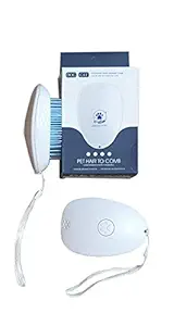 A+a Pets Self Clean Hair Brush for Pets (Blue), Blue, Medium, 50 g