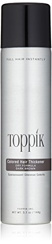 TOPPIK Coloured Hair Thickener, Dark Brown 144 g