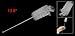 13.8" Long Nylon Bristle Stainless Steel Handle Test Tube Cleaning Brush