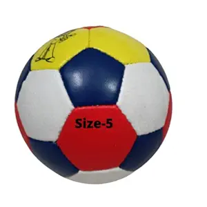 GKC PVC Size 5 Football Multicolour Light Weight for Kids 4 to 12 Year with Needle Colour as per Availability