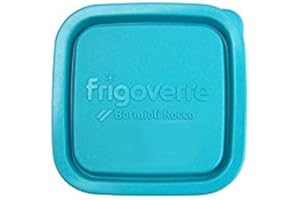 BORMIOLI ROCCO – Capsula di Ricambio Azzurra per Contenitore Frigoverre Quadra, Coperchio 19 cm, Chiusura Ermetica, BPA Free