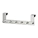 Produktbild GRUNDTAL Hanger for Door, Stainless Steel, Length: 38 cm Height: 11 cm, Hangs over the top edge of the door and helps you convert unused space into a storage place for bathrobes and bags.Covered back prevents scratching of door. by GRUNDTAL