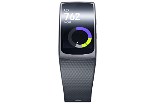 Samsung Gear Fit 2 Smartwatch mit Pulssensor und Benachrichtigungen - Schwarz(L)