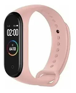 Hadwin Smart Band M4 ? Fitness Band, 1.1-inch Color Display, USB Charging, Activity Tracker, Men?s and Women?s Health Tracking, Compatible with All Androids iOS Phone (Fresh Pink)