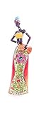 Peso neto: 0,58 kg DECO GEMME músico Escultura, Figura Yembé Trommel jugadora, Figura Decorativa músico Trommel Bongo Drum, Africana Jugar Djembe, Altura 34 cm