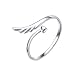 Produktbild ULTNICE New Fashion Jewelry 925 Silber massiv Style Unisex-Ring mit durchsichtigen Strasssteinen