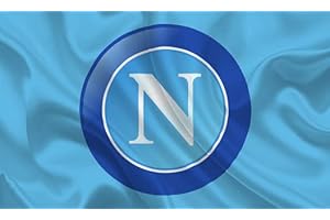 PARTYLANDIA Cialda in Ostia per Decorazioni e Torte a tema Scudetto del Napoli in Dischi Commestibili Cake Design (MOD. 1)