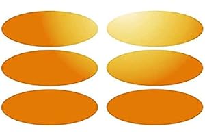 MYGOODPRICE 6 Bandes Adhésives Réfléchissantes pour Signalisation sur Casque 8x3 cm Orange Réfléchissant